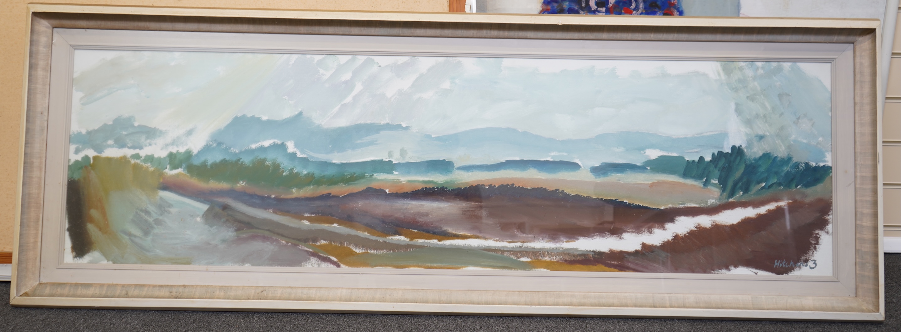 John Hitchens, (b. 1940), 'South Downs through the haze'